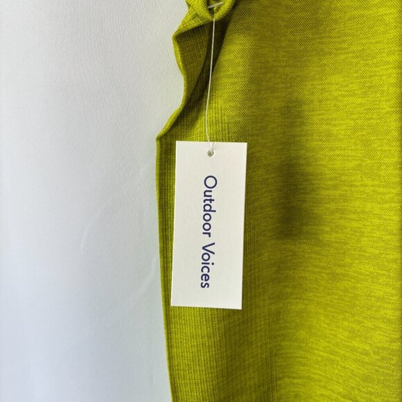 NWT Outdoor Voices Men's Green Apple Seamless Pique Tank Top Size Large - Picture 5 of 10